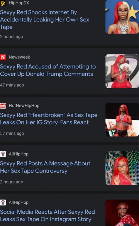 sexy red sextale|Sexyy Red Shocks Internet As Her Sex Tape Leaks 